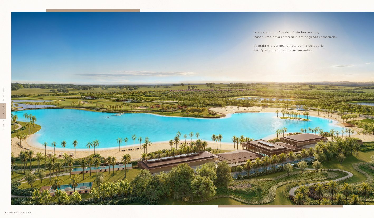 Heritage Riviera — vista aérea do lago